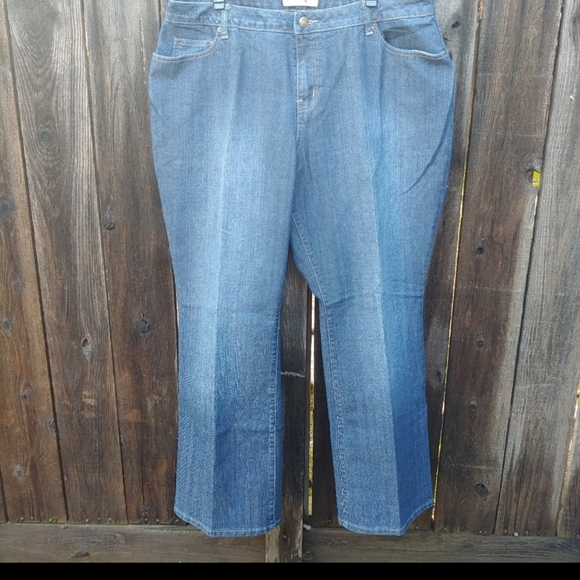 Fashion Bug Dark Blue Boot Cut Jeans - Picture 1 of 9
